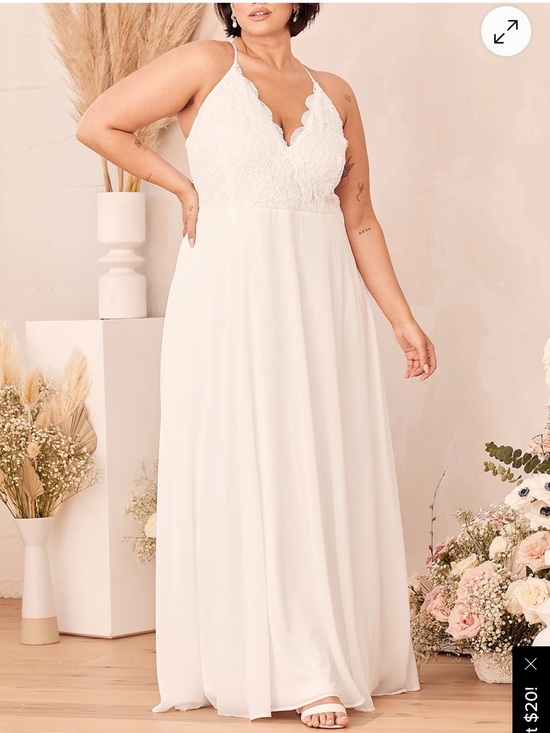 Lulus Dresses & Skirts - Lulu's White Lace Bodice Maxi Dress